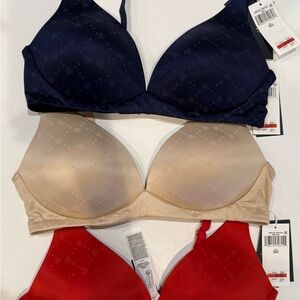 Ralph Lauren Comfort Collection Repeat-logo Wireless T-shirt Bras 36C